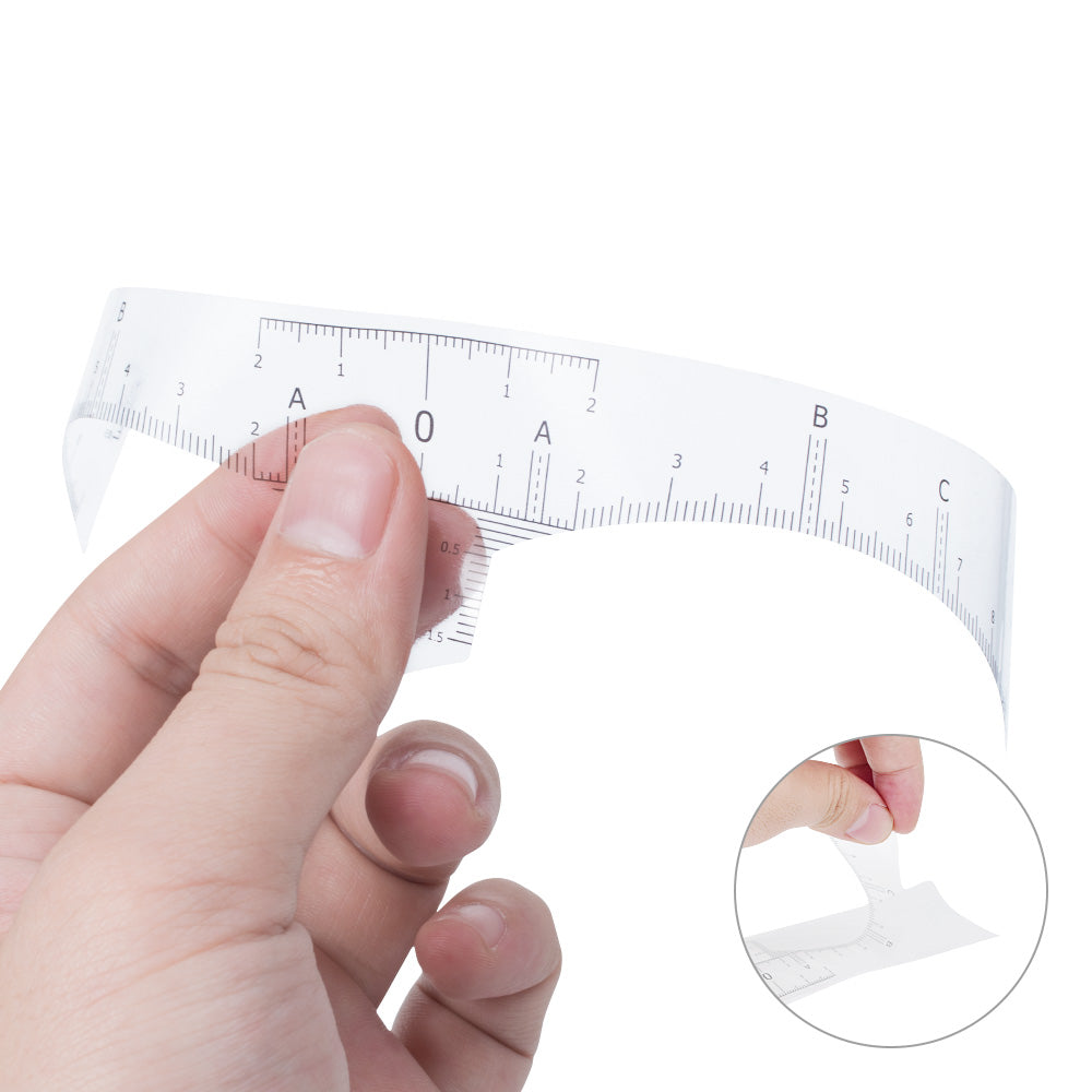 Disposable Eyebrow Ruler Sticker（50pcs） - POPU MICRO BEAUTY